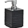 Dispenser sapone Quadrotto in resina nero