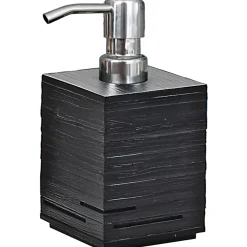 Dispenser sapone Quadrotto in resina nero