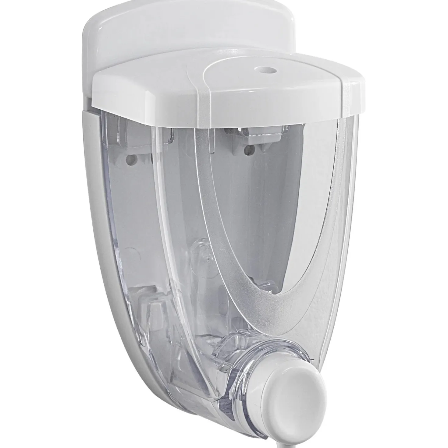 Dispenser sapone Torpedo in resina bianco 600 ml