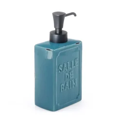 Dispenser sapone Vivienne in ceramica blu