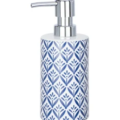 Dispenser sapone Wenko Lorca in ceramica blu