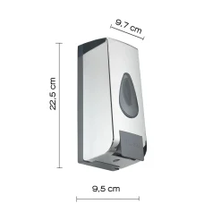 Dispenser sapone/gel igienizzante Halibut in resina cromo