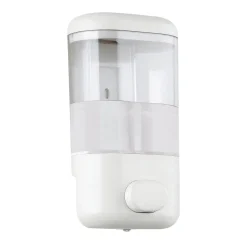 Dispenser sapone/gel igienizzante Push Pro in resina e ABS bianco