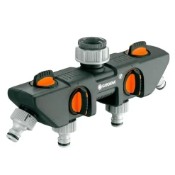 Distributore a 4 vie Gardena per rubinetti da 33.3 mm (G1