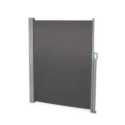 Divisorio frangivista avvolgibile 1,6x3 m grigio
