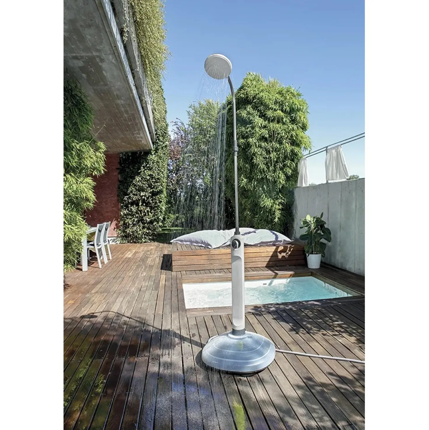 Doccia da giardino solare G.F. Sunny Niagara grigia