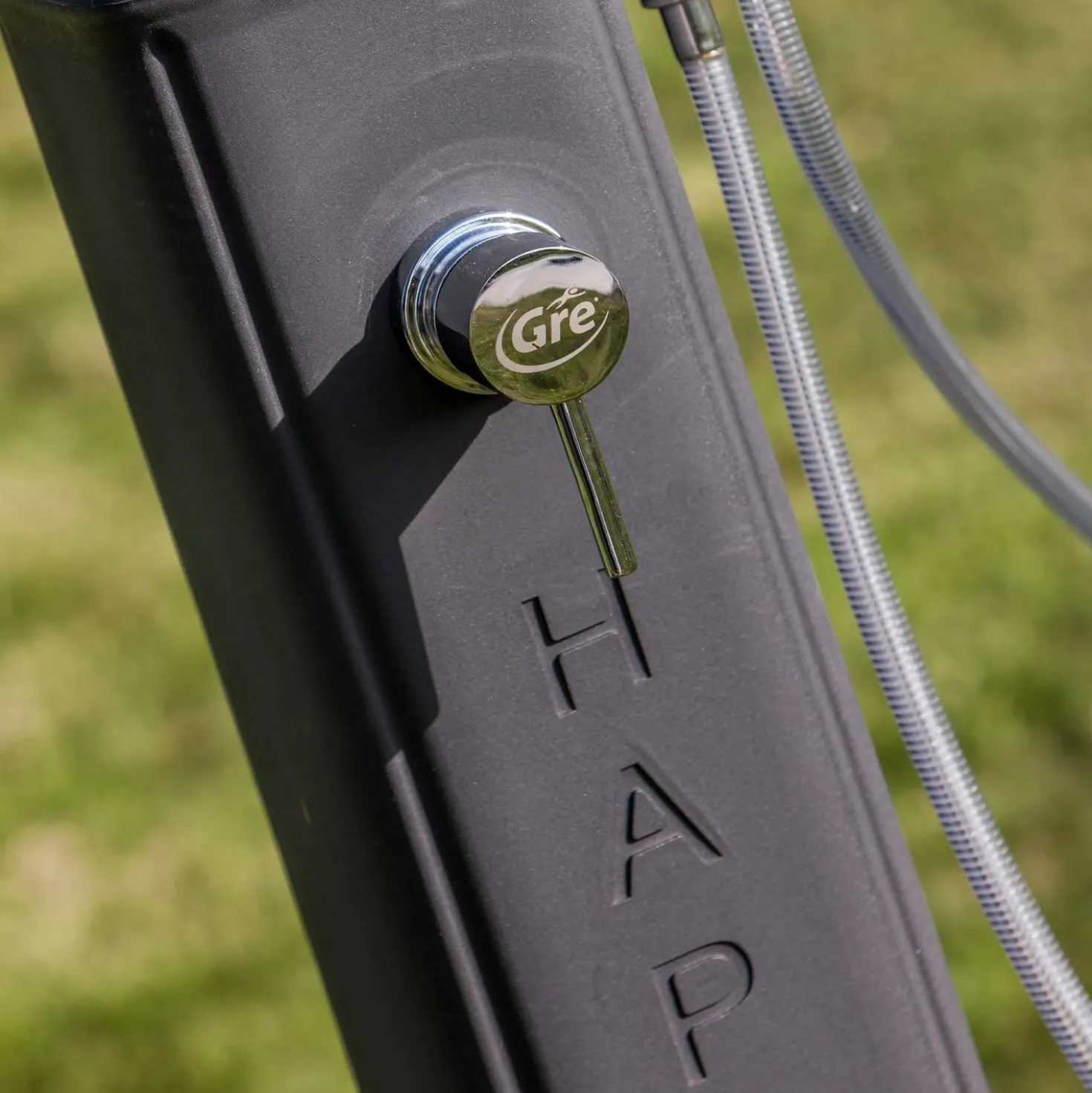 Doccia da giardino solare in polietilene nero 19 l