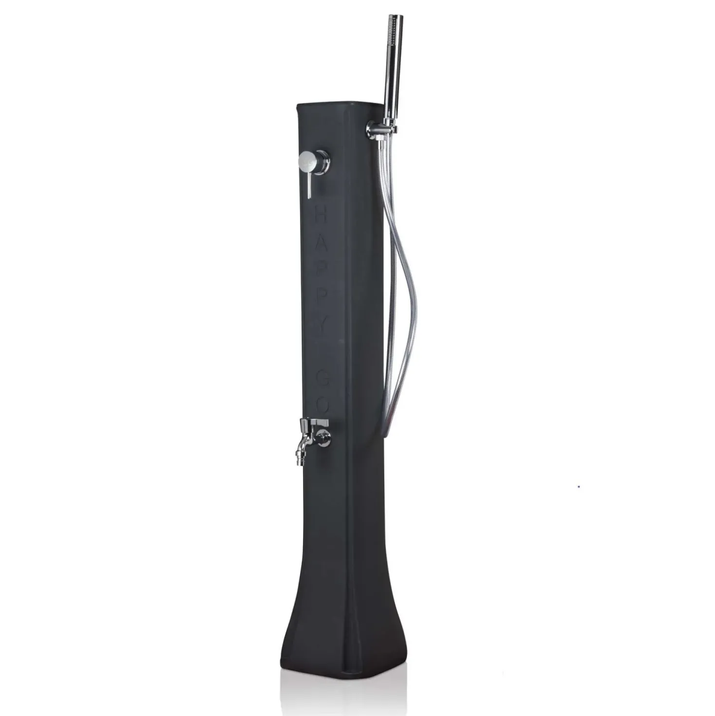 Doccia da giardino solare in polietilene nero 19 l