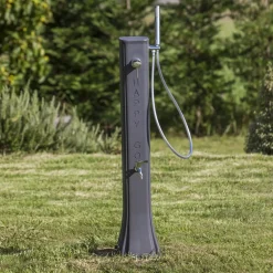 Doccia da giardino solare in polietilene nero 19 l