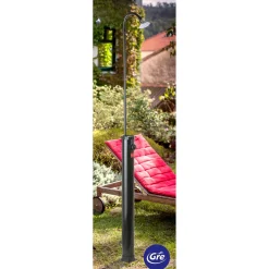 Doccia da giardino solare in PVC nero 9 l