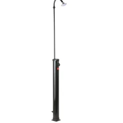 Doccia da giardino solare in PVC nero 9 l