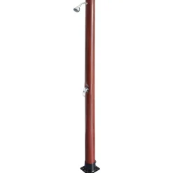 Doccia da giardino solare in PVC effetto legno 9 l