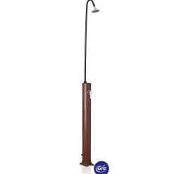 Doccia da giardino solare in PVC effetto legno 20 l