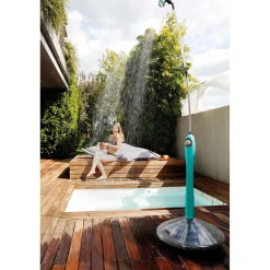 Doccia da giardino solare G.F. Sunny Style blu petrolio