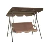 Dondolo da giardino beige 3 posti