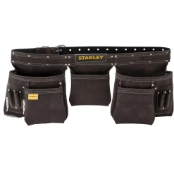 Doppio fodero Stanley porta utensili in cuoio