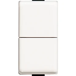 Doppio pulsante unipolare interbloccato BTicino Matix 10 A 250 V ac 1 mod bianco