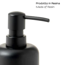 Dosasapone bagno Brenda in resina 350 ml nero matt