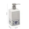 Dosasapone bagno Cixi in porcellana 450 ml bianco/blu