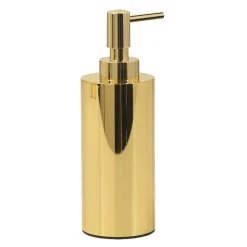 Dosasapone bagno Elettra in acciaio 200 ml inox oro