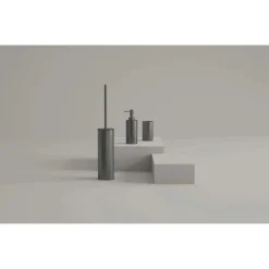 Dosasapone bagno Elettra in acciaio inox 200 ml gun metal