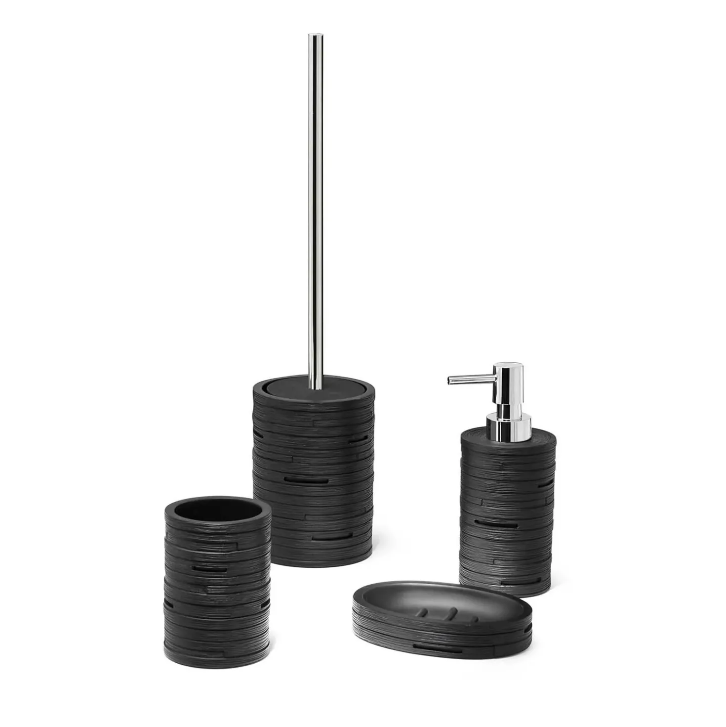 Dosasapone bagno Helen in resina 270 ml nero