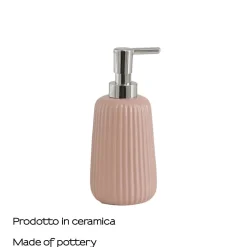 Dosasapone bagno Marika in ceramica 400ml rosa