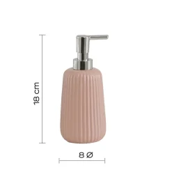 Dosasapone bagno Marika in ceramica 400ml rosa