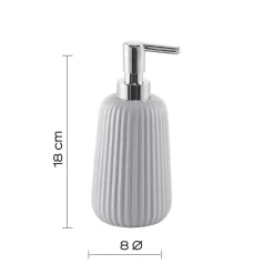 Dosasapone bagno Marika in ceramica 400 ml grigio