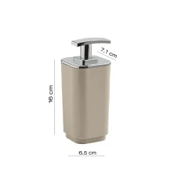 Dosasapone bagno Seventy in resine termoplastiche beige matt