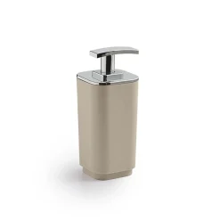 Dosasapone bagno Seventy in resine termoplastiche beige matt