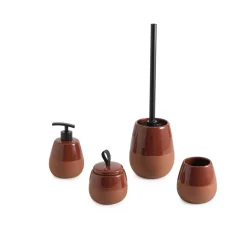 Dosasapone bagno Wilma in ceramica 450 ml terracotta