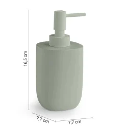 Dosasapone bagno Ylenia in resina 310 ml verde salvia matt