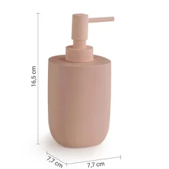Dosasapone bagno Ylenia in resina 310 ml rosa matt