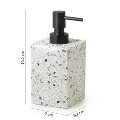 Dosasapone bagno Zoe in resina 250 ml bianco