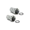 Due spine F SAT per cavo coassiale 3,6 mm