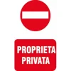 EcoTarga "Proprietà privata" 20 x 30 cm