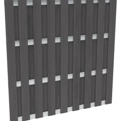 Elemento per recinzioni privacy WPC alluminio 180 x 180 cm antracite