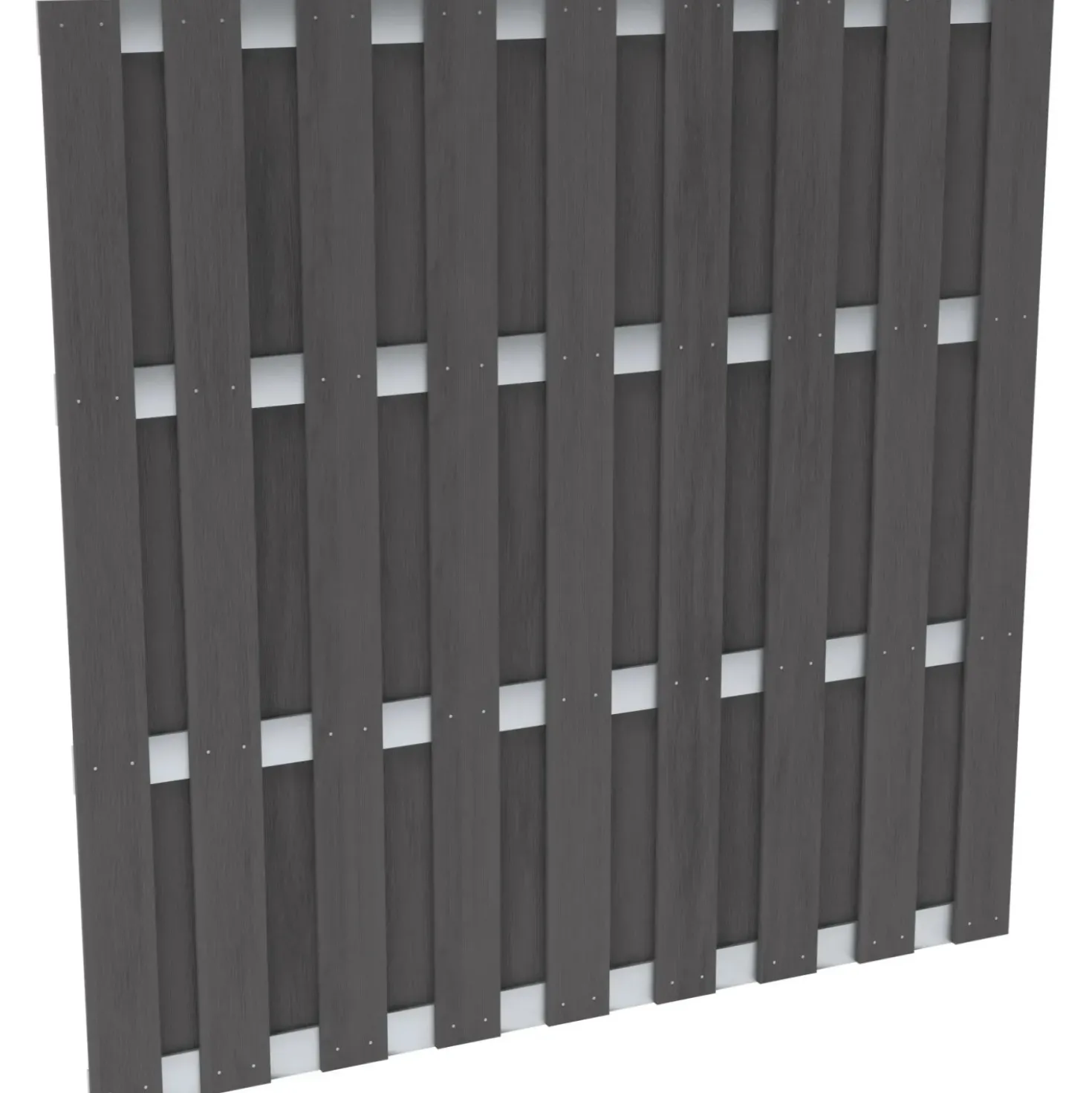 Elemento per recinzioni privacy WPC alluminio 180 x 180 cm antracite