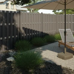 Elemento per recinzioni privacy WPC alluminio 180 x 180 cm antracite