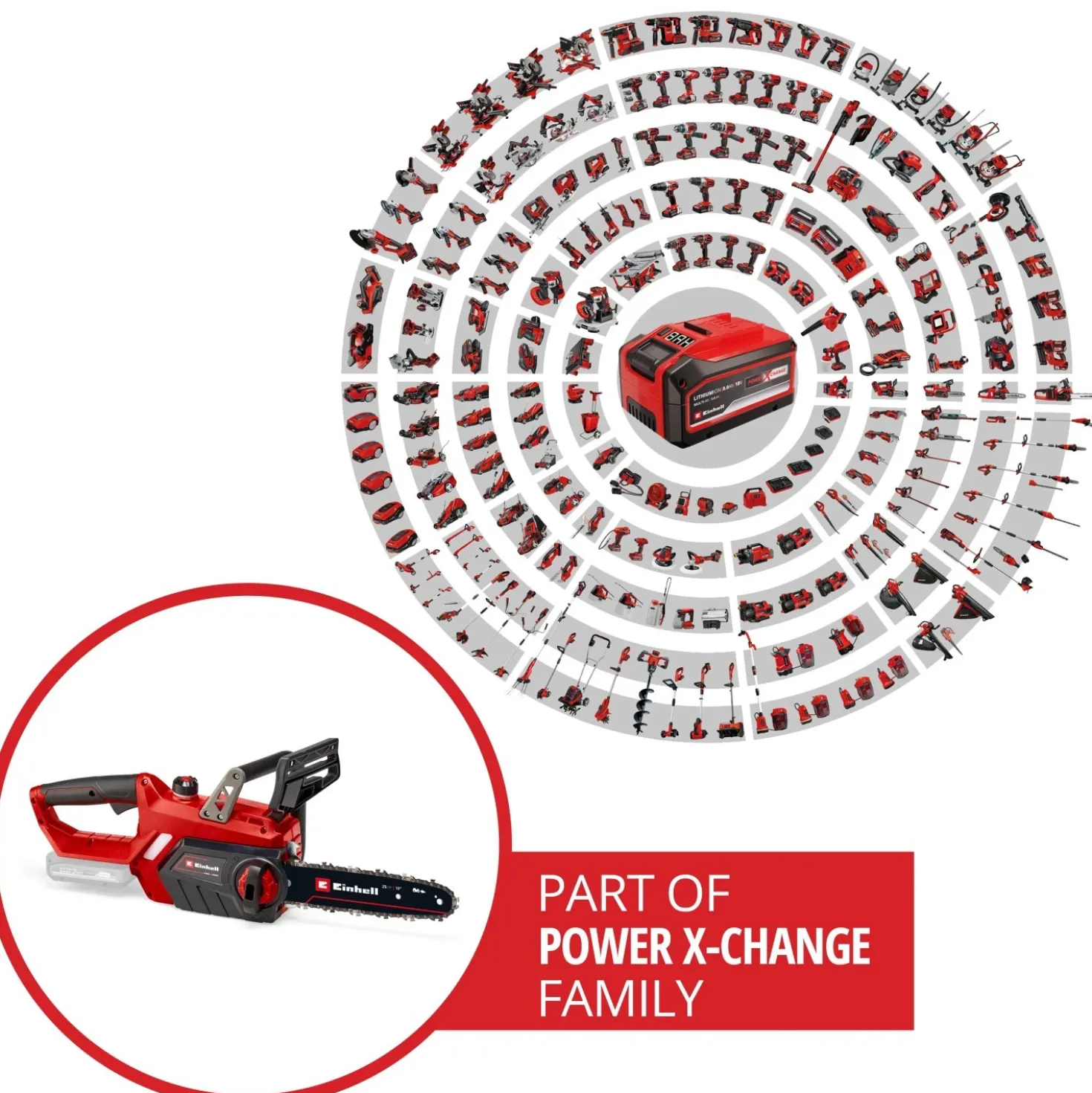 Elettrosega a batteria Einhell GE-LC 18 V Li - Solo corpo macchina