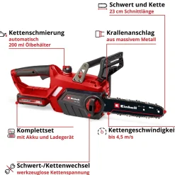 Elettrosega a batteria Einhell GE-LC 18 Li Kit Power X-Change 1x3 Ah