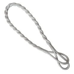Embrasse Intreccio in rayon lucido grigio perla