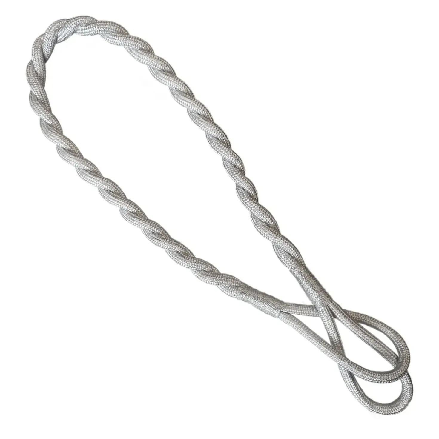 Embrasse Intreccio in rayon lucido grigio perla