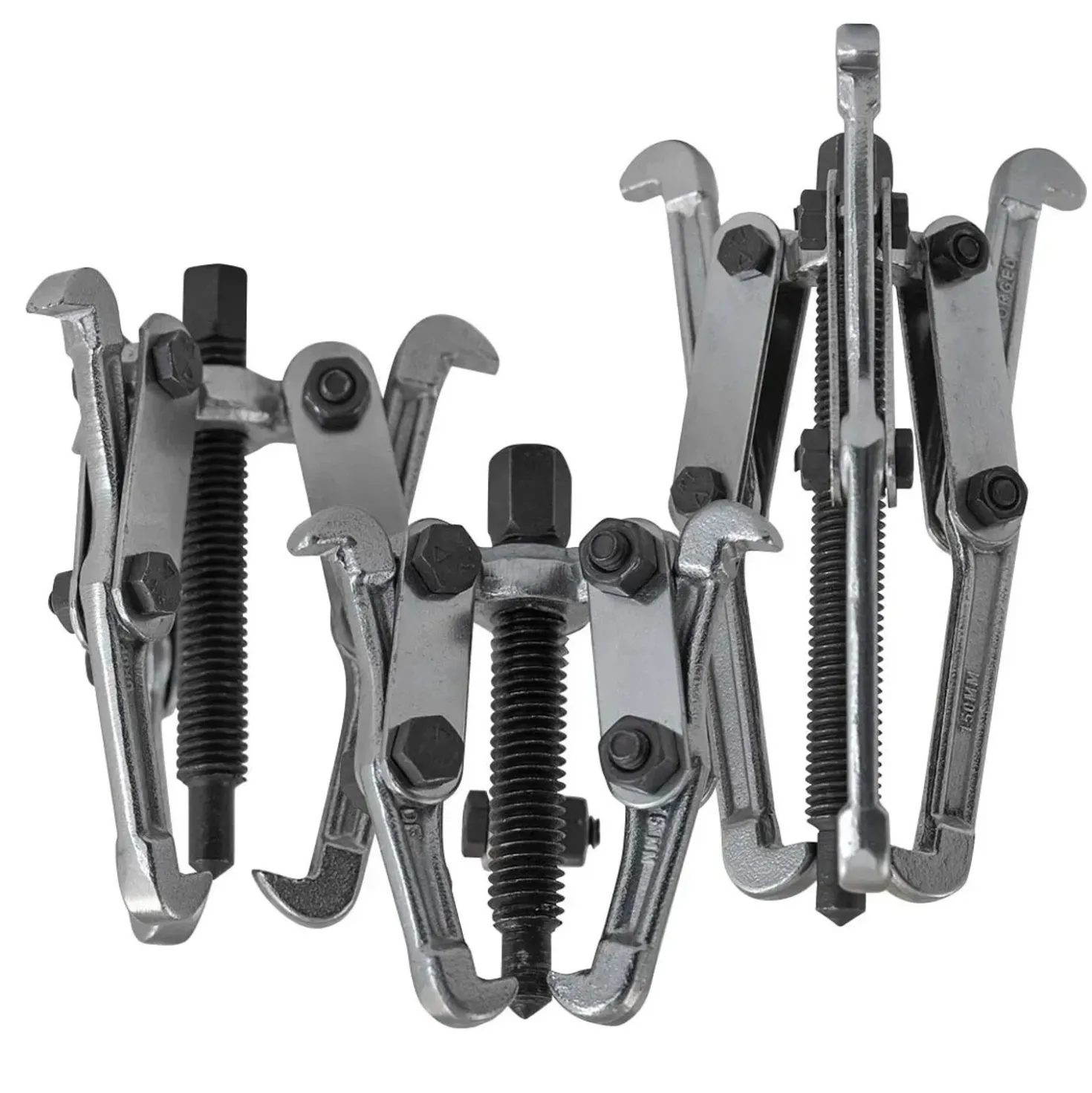 Estrattori in acciaio diverse dimensioni set 3 pz