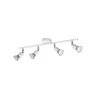 Faretto 4 luci Paris L 50 cm bianco