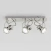 Faretto 3 luci Spot Techno 45x16 cm nichel