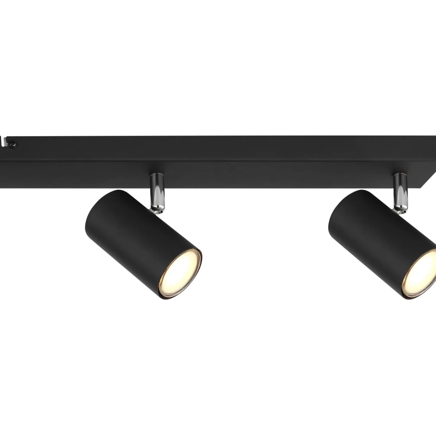 Faretto Globo Robby a 6 luci nero opaco 1150x60x120 mm