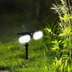 Faretto solare LED picchetto Prismalux 600 lm bianco freddo