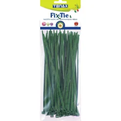 Fascette multiuso in plastica 20 cm verde 50 pz